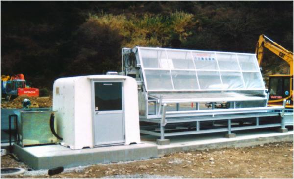 全自動洗網機 A-5500-BFR型(汚水処理装置、カバー付き)